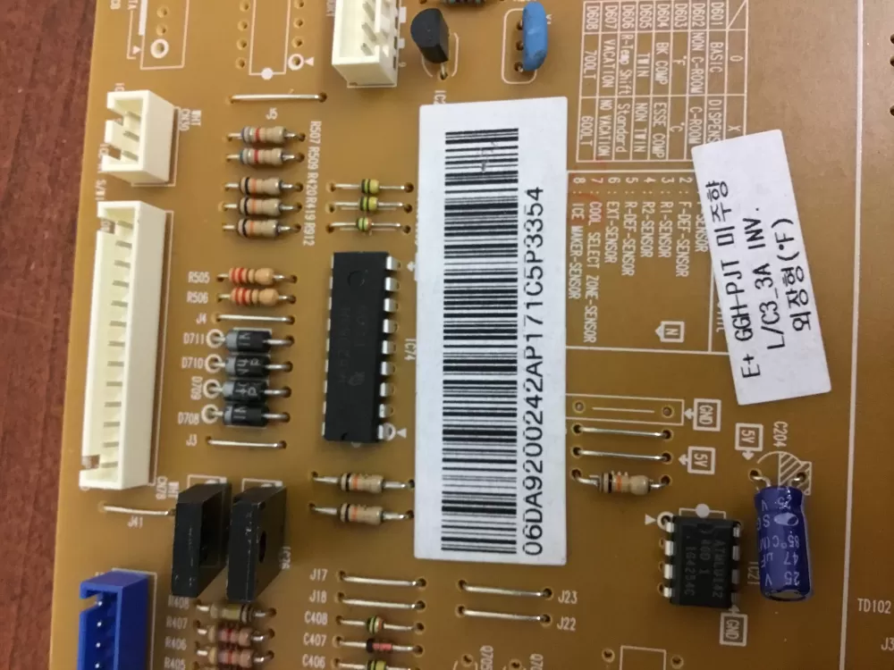 Samsung DA92 00242A Refrigerator Control Board AZ30954 | NR1660