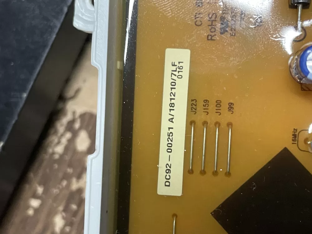 GE Samsung DC92-00251A Dryer Control Board AZ13019 | v319