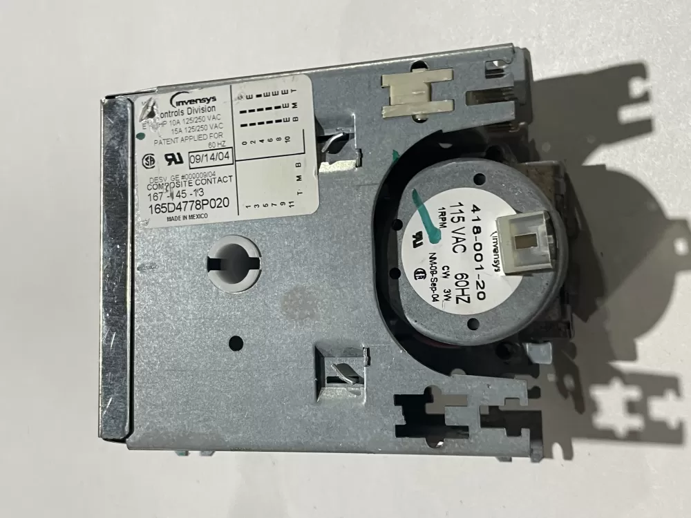 GE General Electric 165D4778P020 Dishwasher Timer AZ185841 | Wm2724