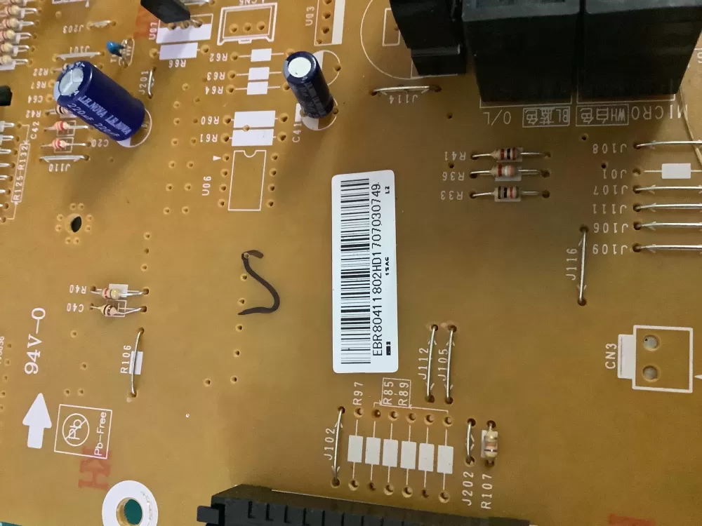 LG Kenmore EBR80411804 AP7223334 Microwave Control Board Panel AZ187574 | NR2750