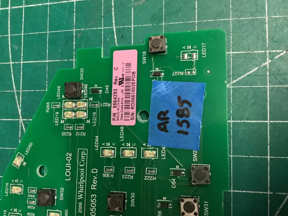 Whirlpool 8564293 8563974 Dryer Control Board AZ209486 | AR1585