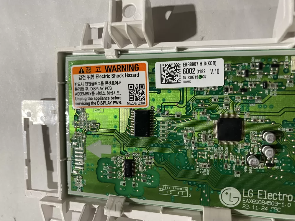 LG MEZ66752184 Washer Control Board AZ190888 | BK1791