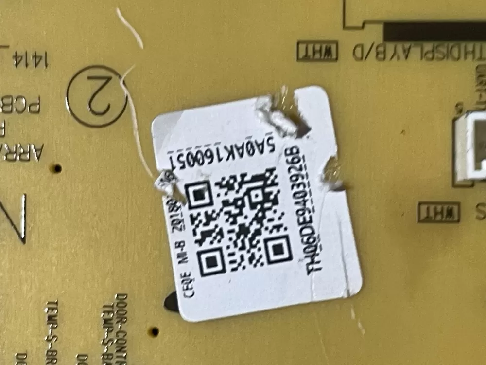 Samsung Dg34 00043a Oven Range Control Board Touch Panel Assy AZ152586 | Wmv791