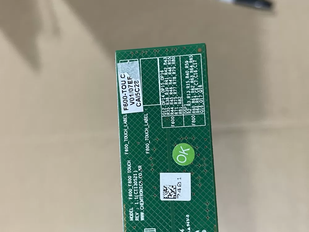 LED Control Board - Part# F600_F800_LED F600_LED 1327GL AZ85484 | Wmv288