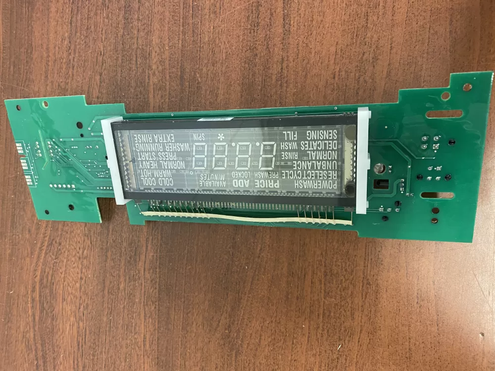 Maytag W11323695  AP6887094  W11229666  W10781747  W10821580  W10821595  W10849076  W10849081  W10866347  W10866387  W10866388  W10873788  W10873812  W10873825  W10881723  W10881724  W10881725  W10895092  W10899812  W10899813  W10903929  W10903932  W10903934  W10909058  W10909059  W10917839  W11033881  W11033882  W11033883  W11051561  W11051562  W11051563  W11085746  W11085747  W11100599  W11105542  W11226801  W11302601 Washer Control Board UI Display