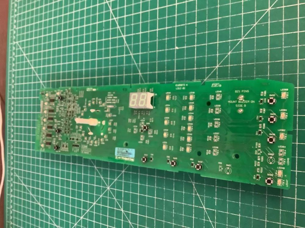 Whirlpool W10051161 Dryer User Interface Control Board