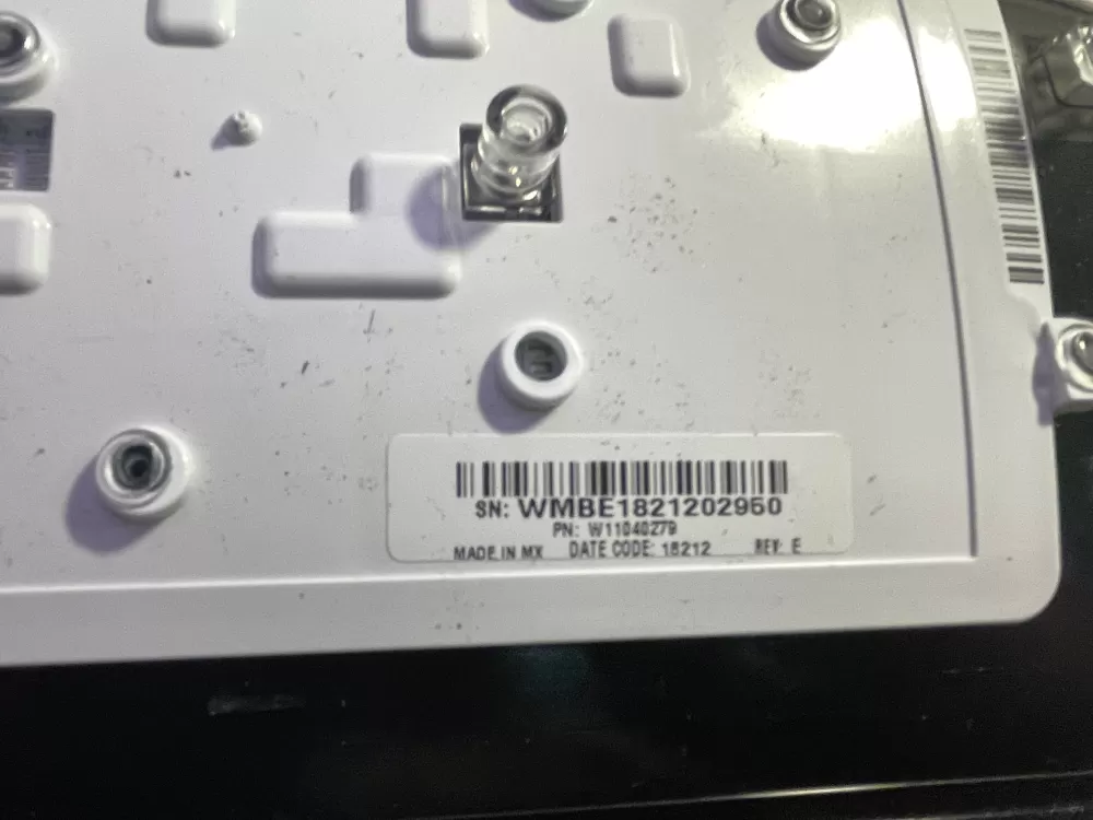 Whirlpool W11130343 PS12347541 Washer Control Board Fascia AZ197157 | Wmv889