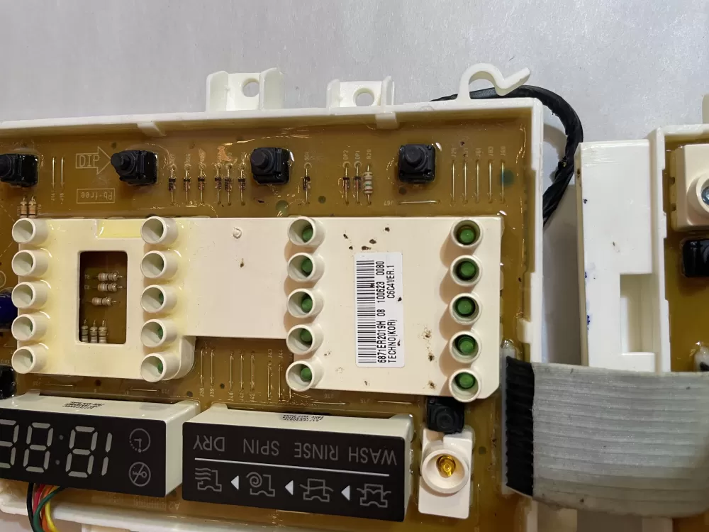LG 6871ER2019H Washer Control Board User Interface AZ194281 | KMV313
