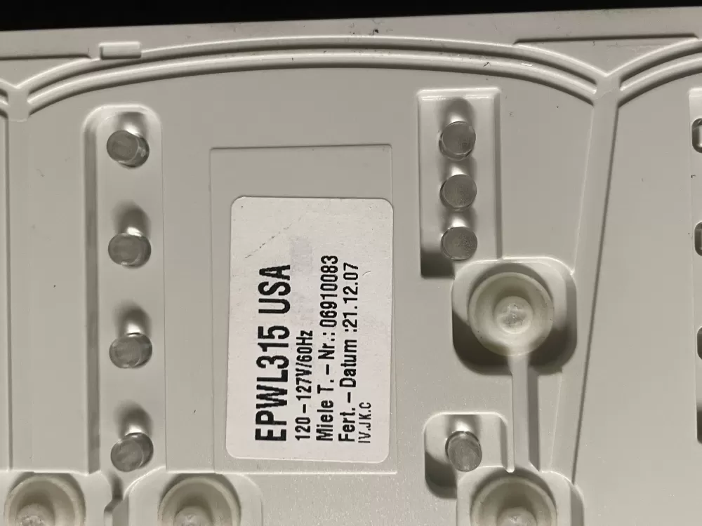 Miele EPWL1315 06910083 Dryer Control Board AZ44486 | Wmv65
