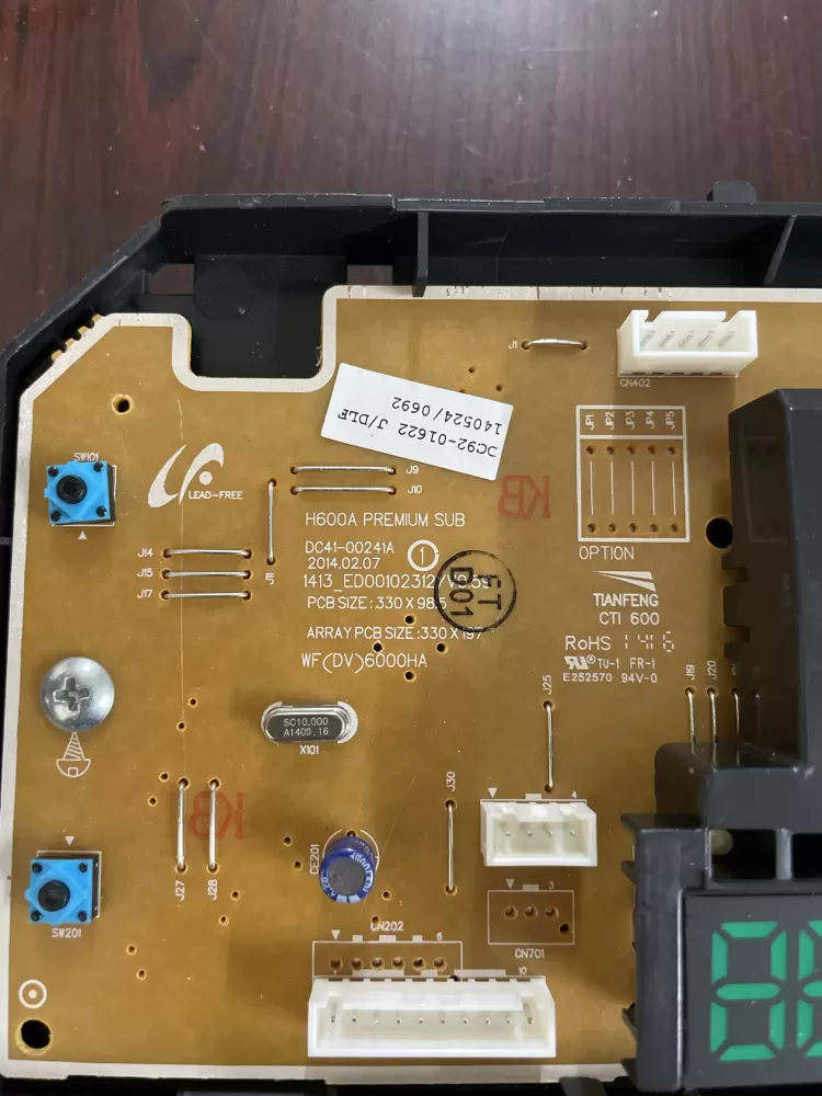 Samsung DC92 01622J DC92 01622 Washer Control Board AZ66535 | KMV565