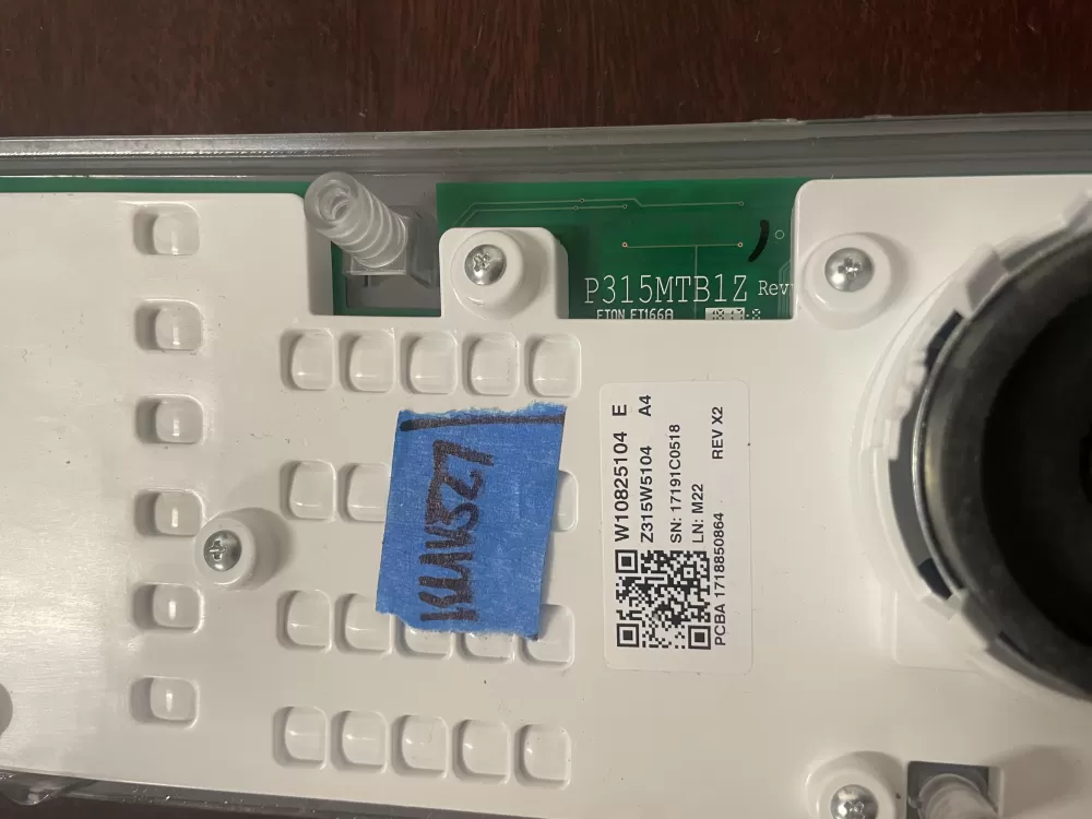 Maytag W10679028 W10825104 W10911040 Washer Control Panel AZ36960 | KMV327