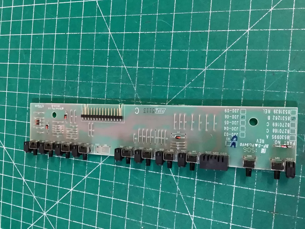 KitchenAid WP8531262 Dishwasher User Interface Board AZ229010 | NR532