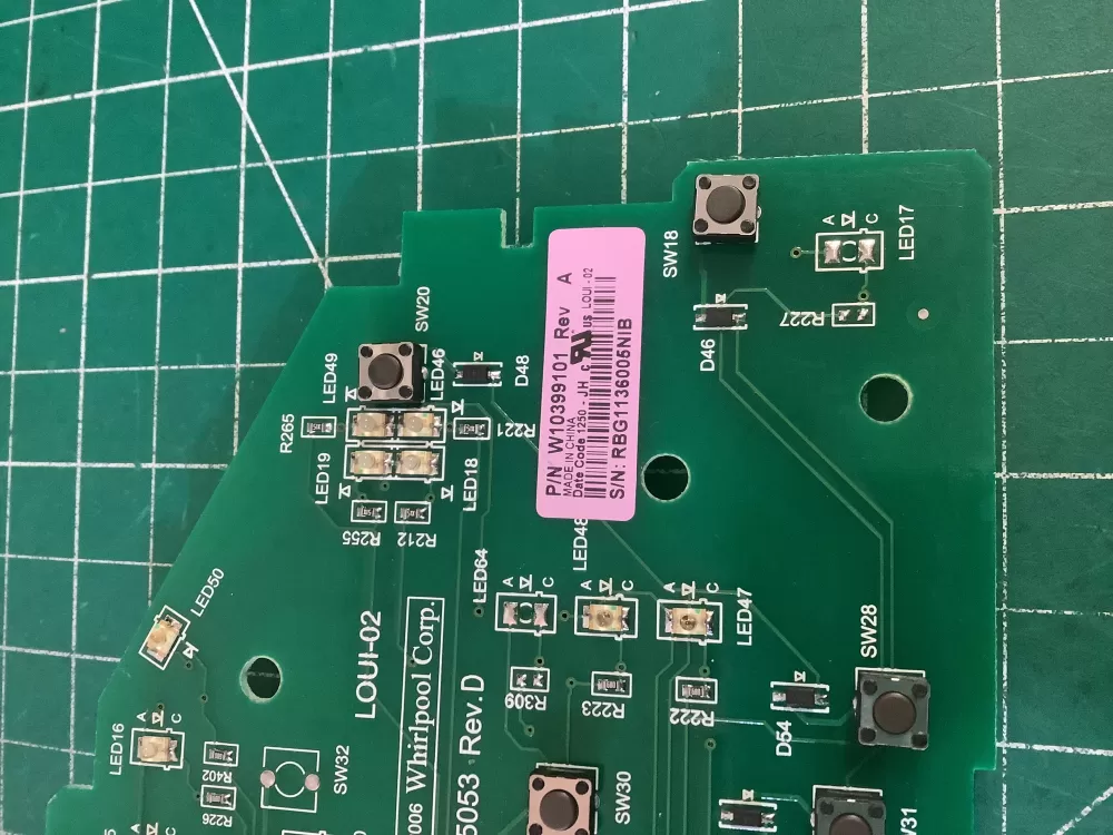Whirlpool W10399101 Washer Control Board AZ194876 | NR297