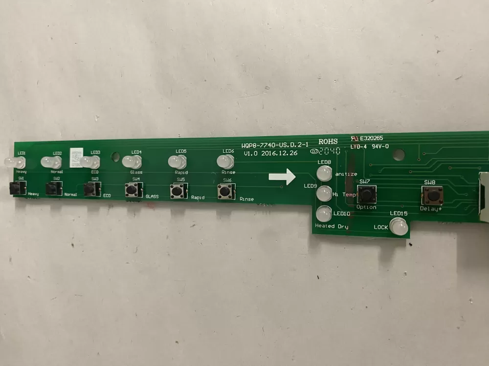 Samsung E320265 17176000018581 Dishwasher Control Board AZ204609 | BK2133