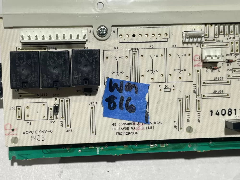 GE 175D5261G040 EBX1129P004 WH12X10614 Washer Control Board AZ111574 | Wm816