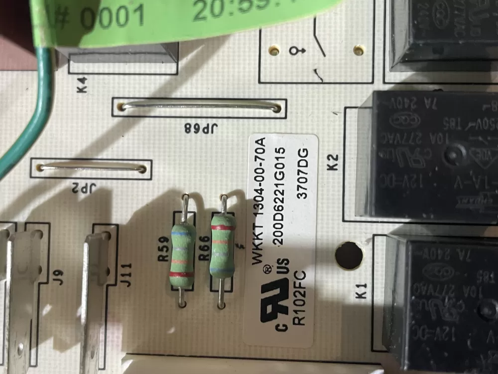 GE 200D6221G028 EBX1110P002 Refrigerator Control Board AZ195517 | Wm504