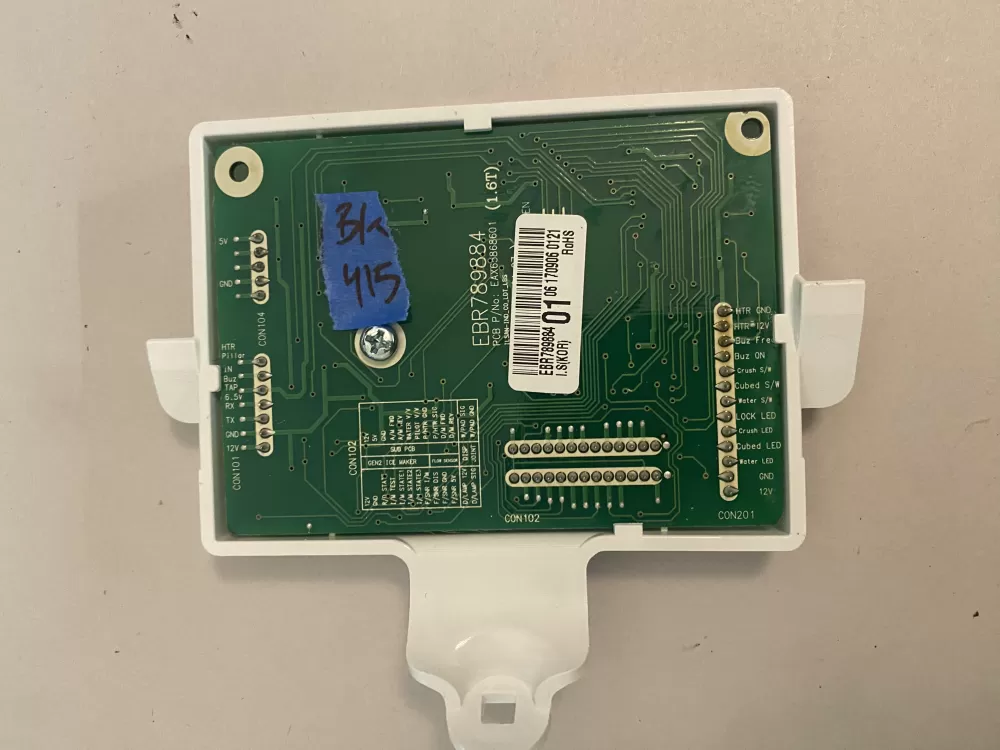 LG EBR78988401 Refrigerator Control Board Dispenser Display AZ105771 | BK415