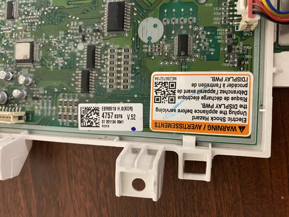 LG EBR85194757 Washer Control Board AZ27518 | BK245