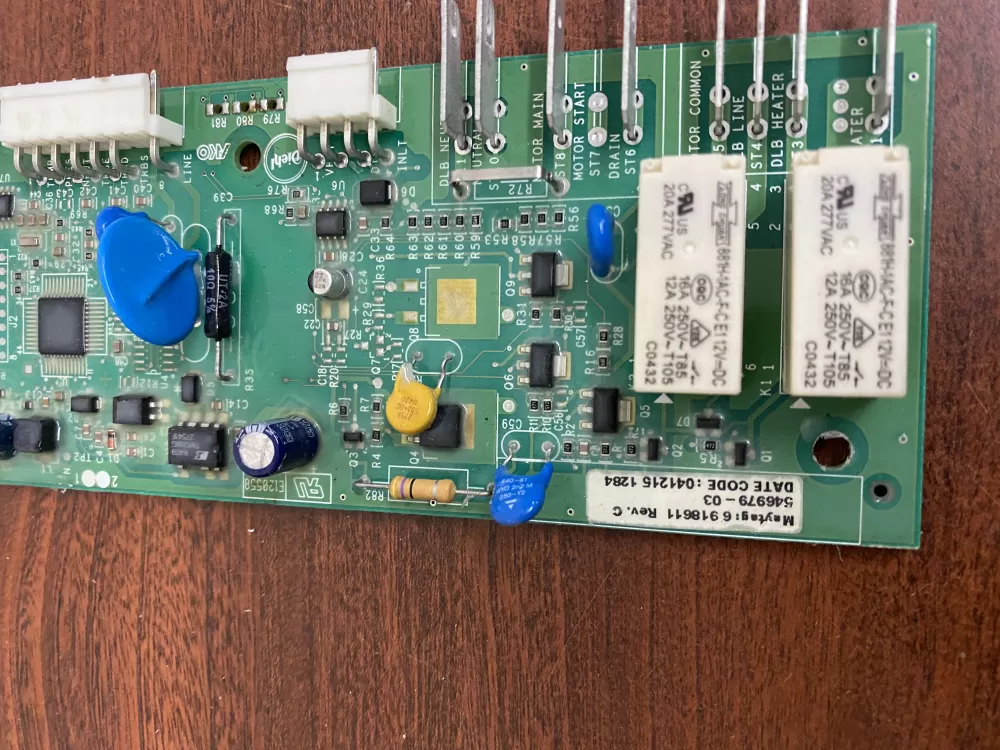 Whirlpool Maytag Amana Dishwasher Control Board 6 918611 Rev AZ29968 | BK1624