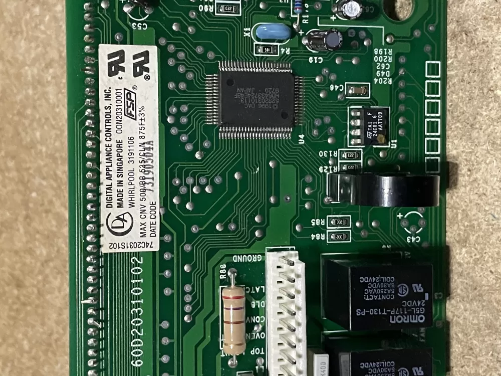 KitchenAid Whirlpool 3191106 Range Control Board AZ25303 | KMV278