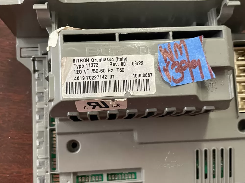 Whirlpool 4619 70227142 01 46197022714201 Washer Control Board AZ40730 | Wmv399