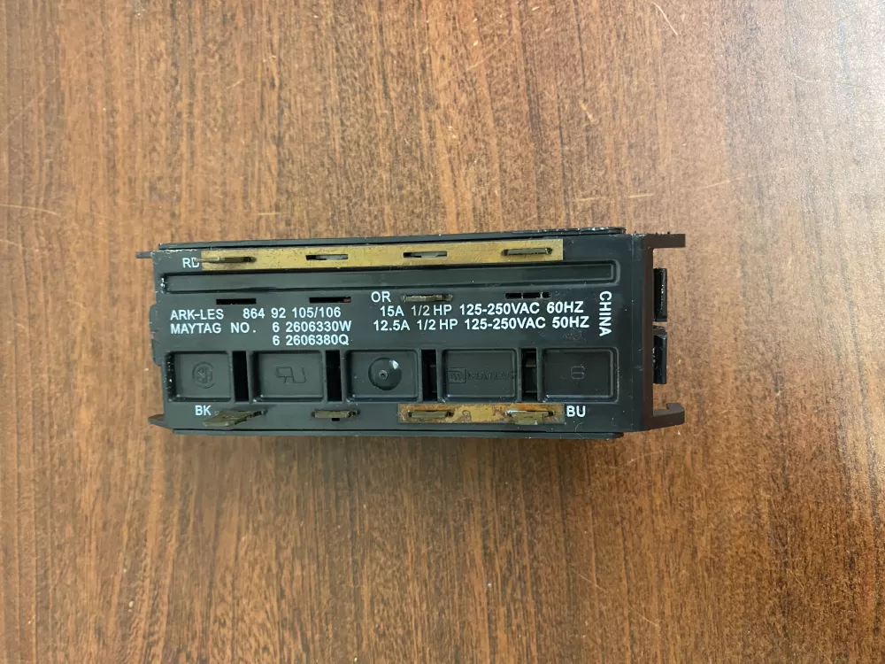 Maytag 6 2606330W Washer Push Button Selector Switch AZ33634 | BK1685