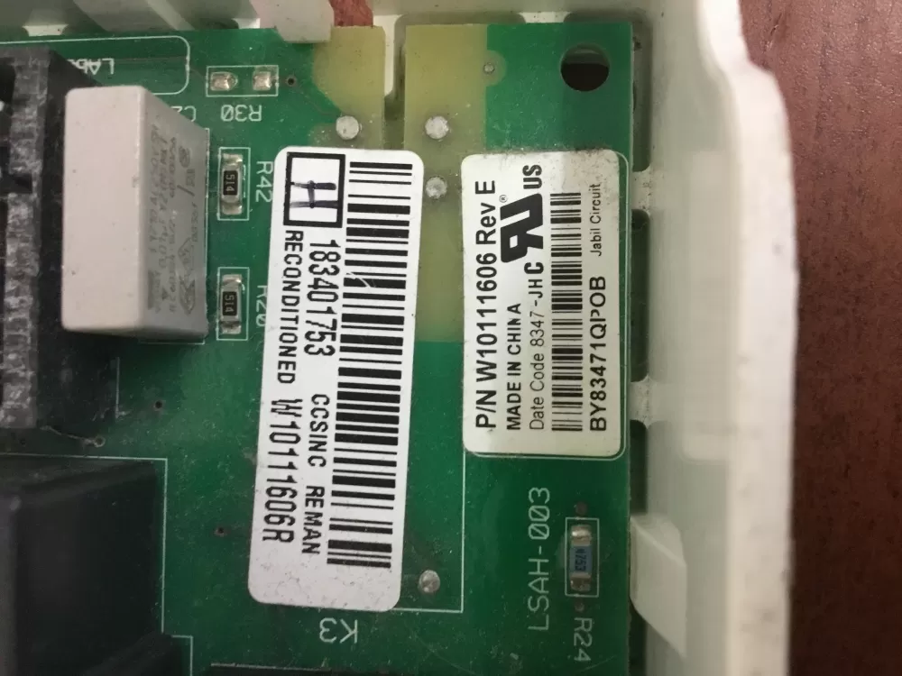 Whirlpool Maytag Kenmore W10111606 6105034 Dryer Control Board AZ31839 | NR1675