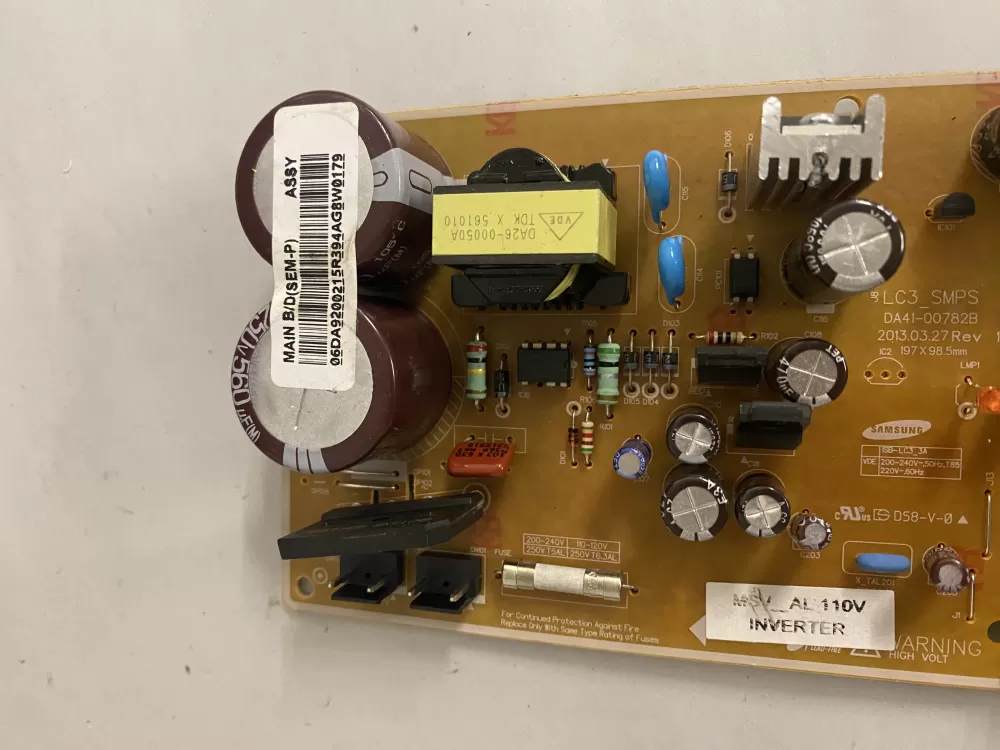 Samsung DA92 00215R Refrigerator Control Board Inverter AZ204577 | BK2138