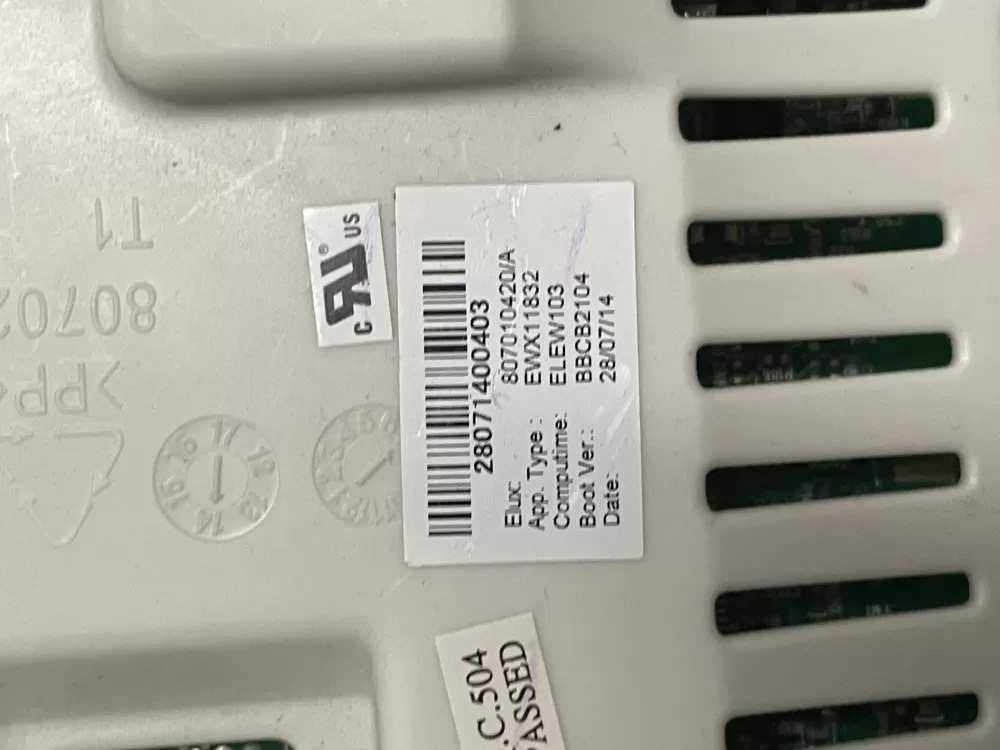 Frigidaire Electrolux 807010420 807021001 Washer Control Board AZ24210 | WM812