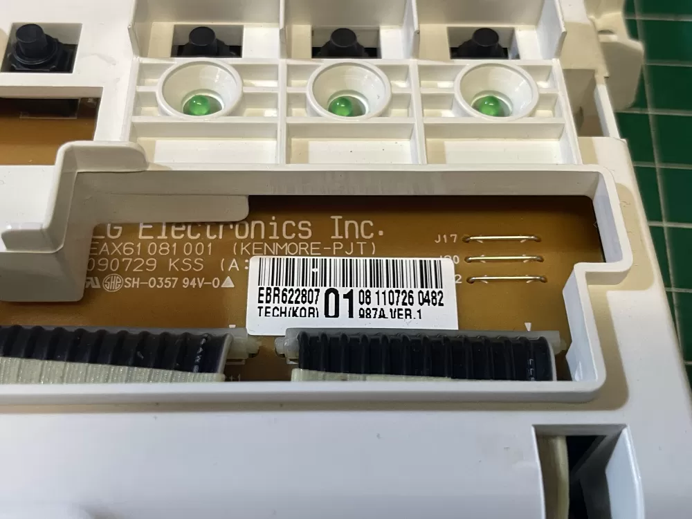 Kenmore LG Whirlpool EBR62280701 Washer Control Board AZ202362 | Wmv820