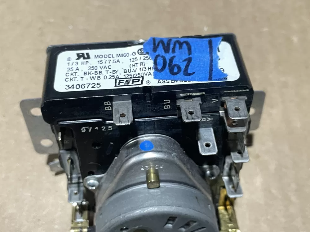 Whirlpool Maytag Amana WP3406725 3406725 AP6008573 Dryer Timer AZ68310 | Wm1062