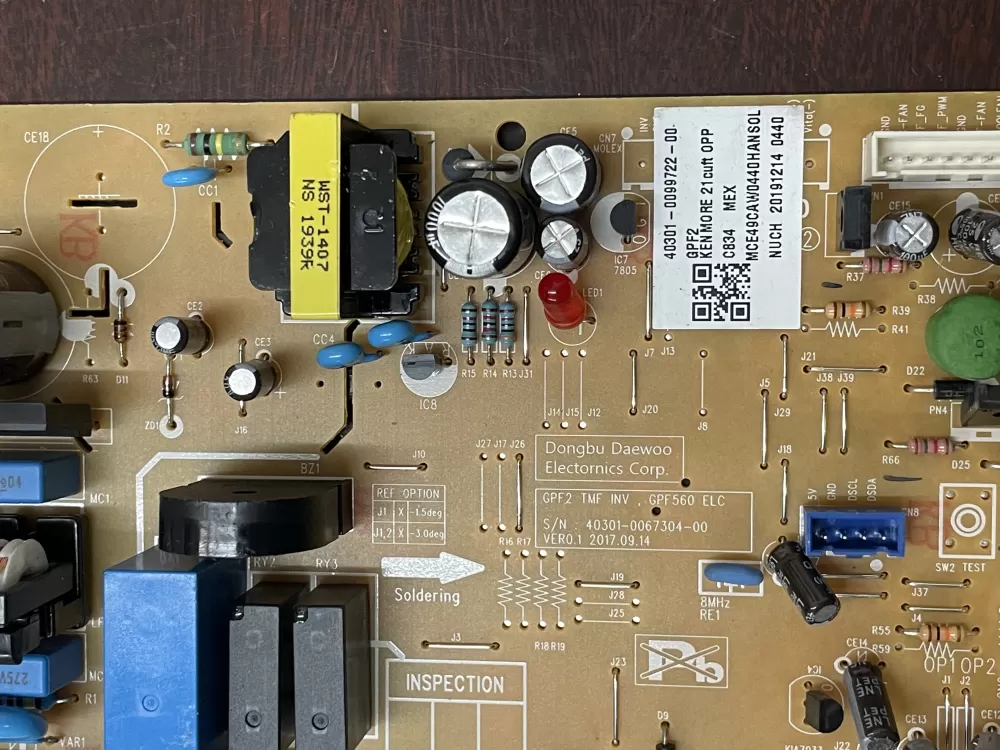 Kenmore 40301 0099722 00 Refrigerator Control Board Main AZ35087 | KM195