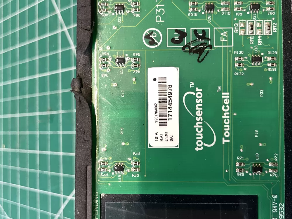 Samsung range membrane switch touchpadAZ202392 | Wmv821