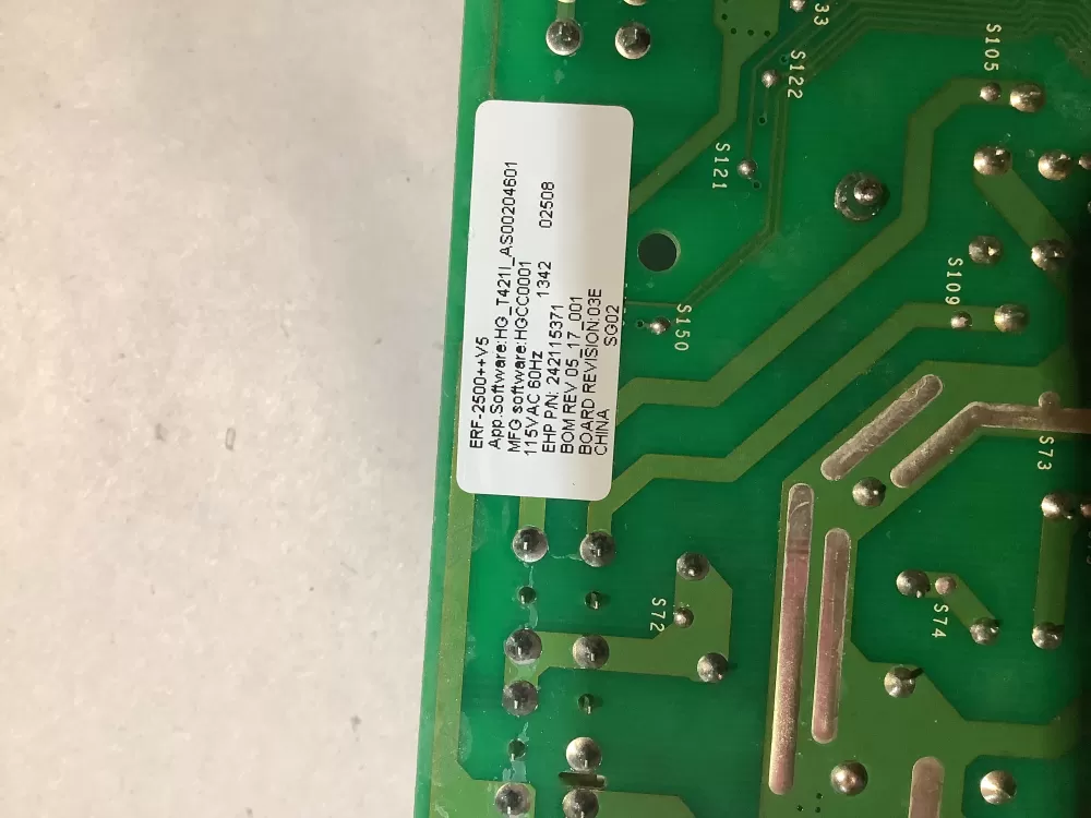 Frigidaire 242115371 Refrigerator Control Board AZ148300 | BG2485