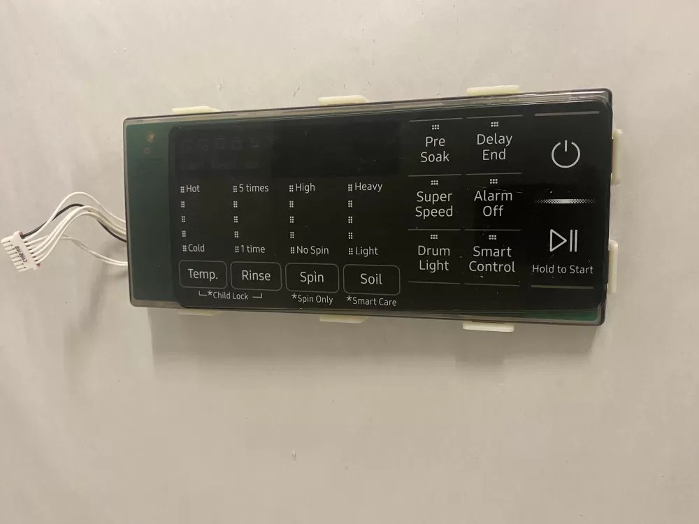 Samsung DC97-21943H Washer Control Board Panel