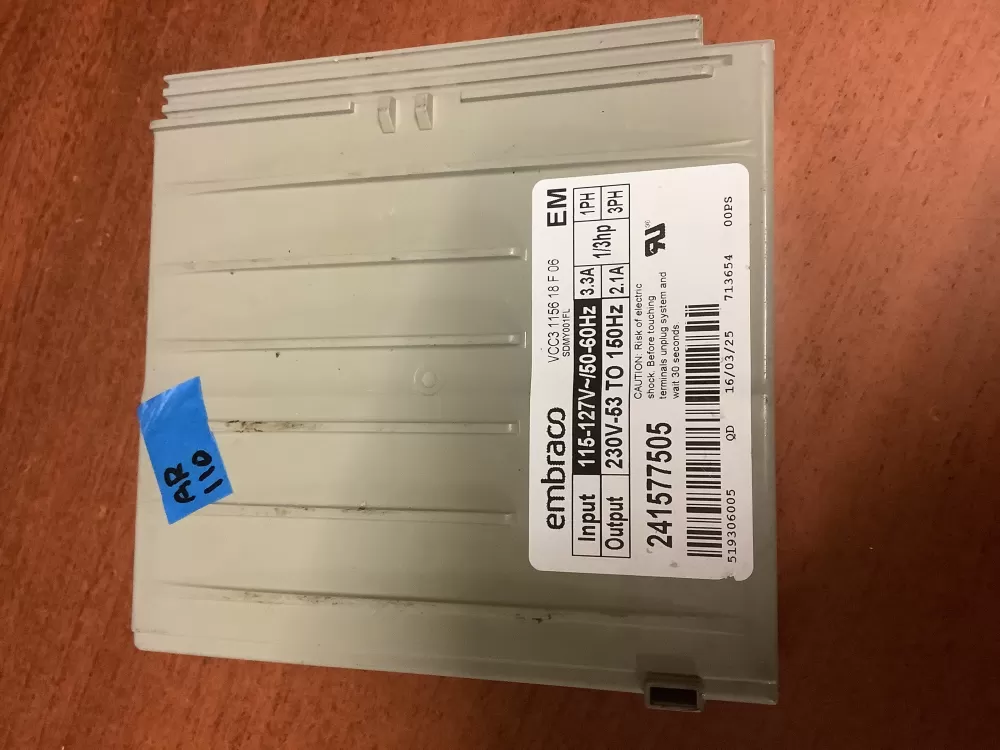 Refrigerator Inverter Board VCC3 1156 QA F 06 241577505 AZ197441 | AR110