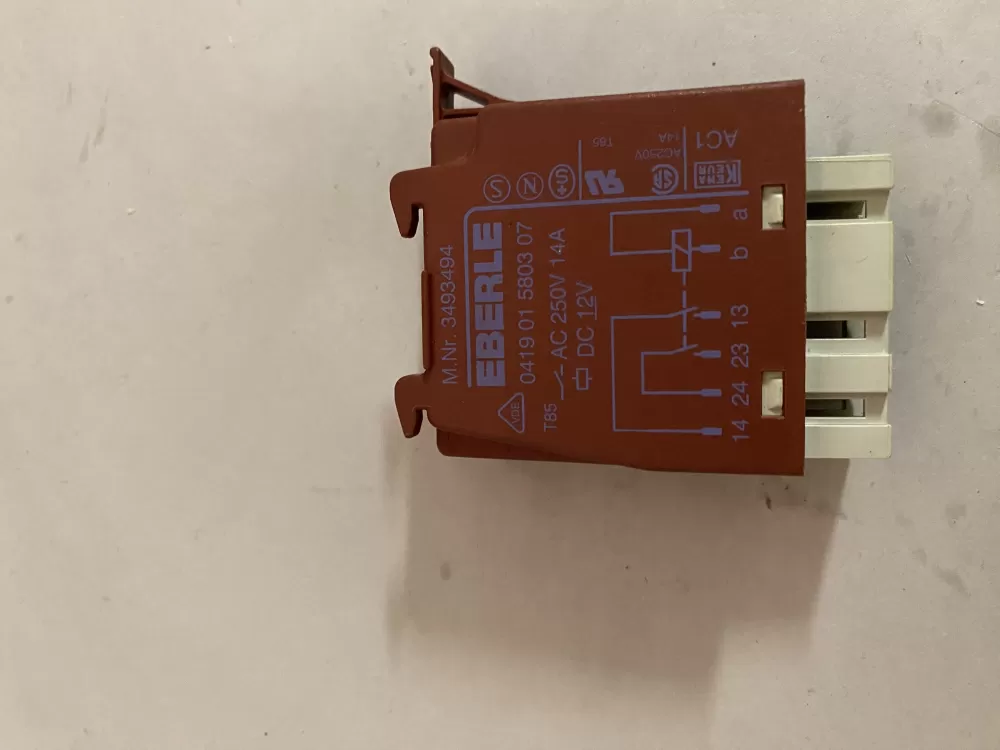 Miele 3493494 Washer Control Board Relay Heater Compatible