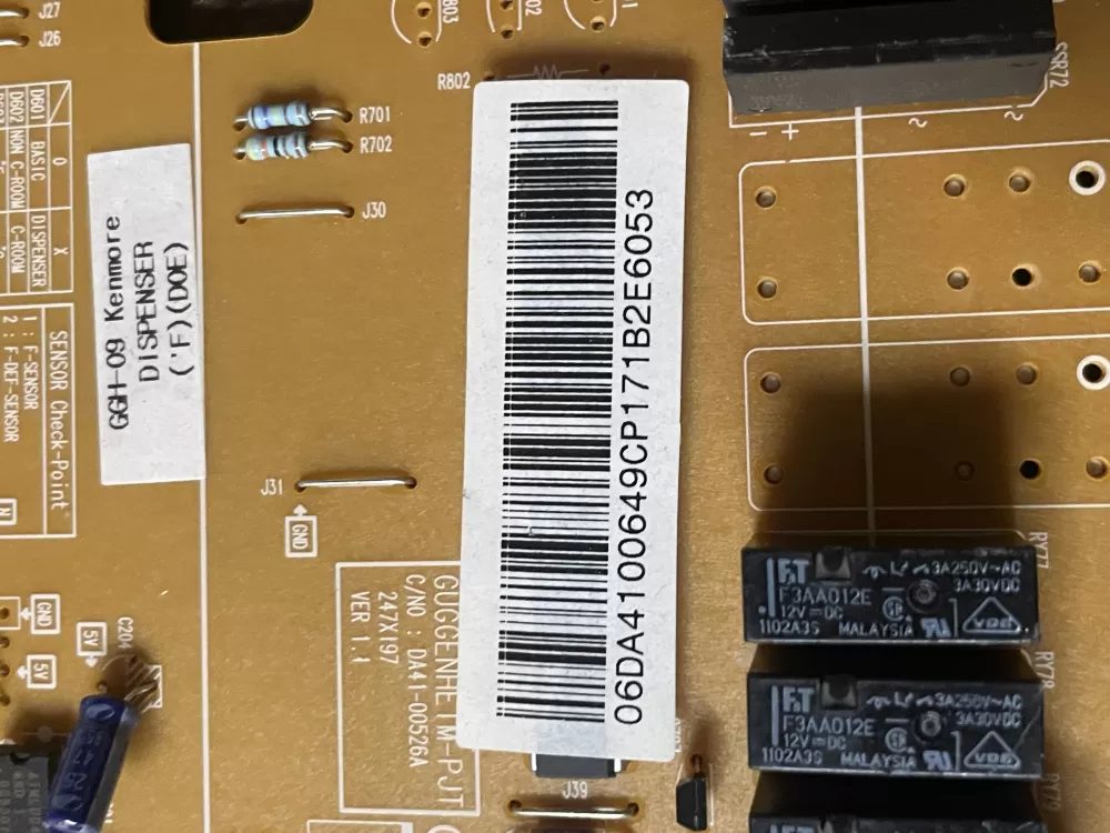 Samsung AP4671811 DA41 00649C Refrigerator Control Board AZ47629 | Wm691