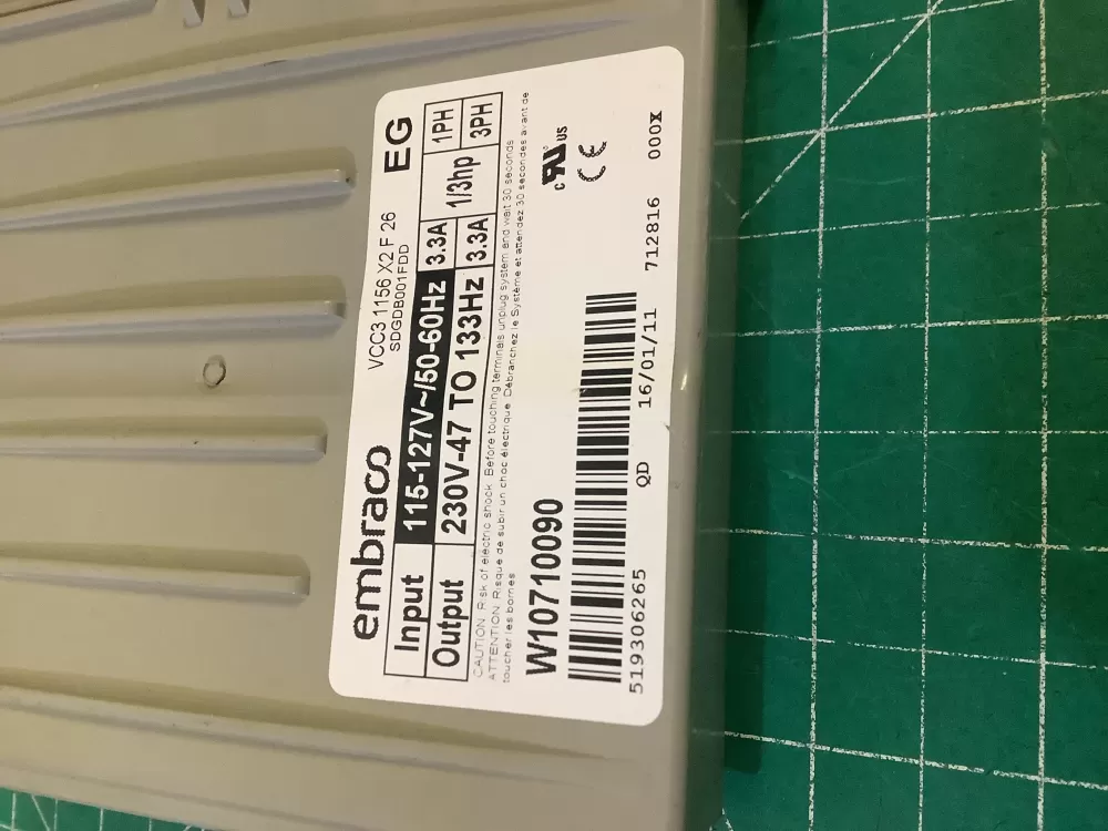 Kenmore W11087200 Refrigerator Control Board Inverter AZ195043 | NR658