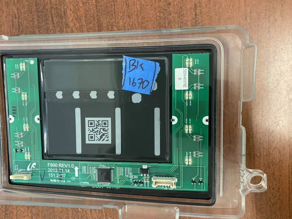 Samsung DC92-01607J DC94-06643A Dryer UI Control Board AZ48034 | BK1670