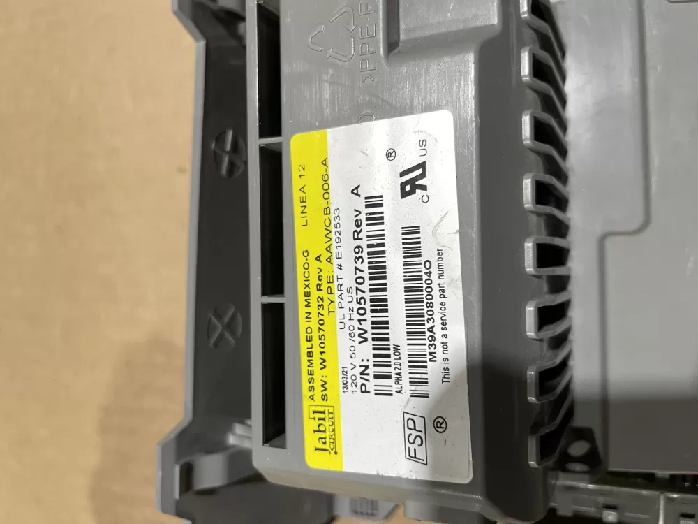 Whirlpool W10570739 Washer Control Board AZ77058 | Wmv626