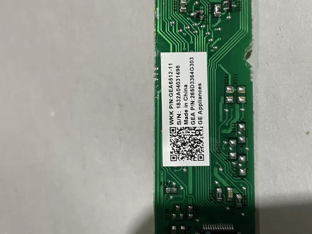 GE 265D3364G303 Dishwasher Control Board AZ188818 | Wm1439