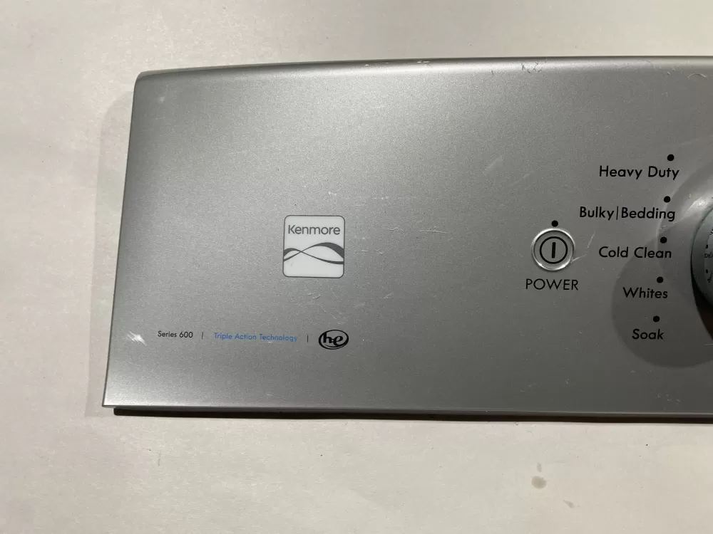 Kenmore W10643919 W10873012 Washer Control Panel Overlay AZ137740 | BKV53