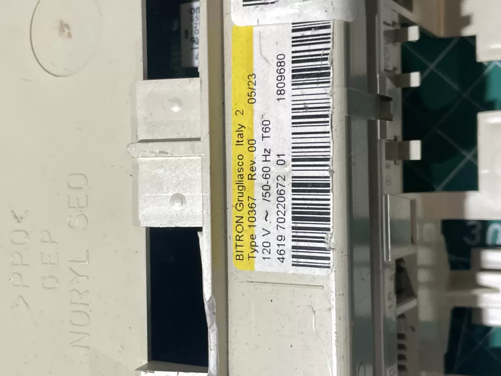 Bitron Grugliasco Washer Control Board 4619 70220672 01 AZ195157 | Wmv34