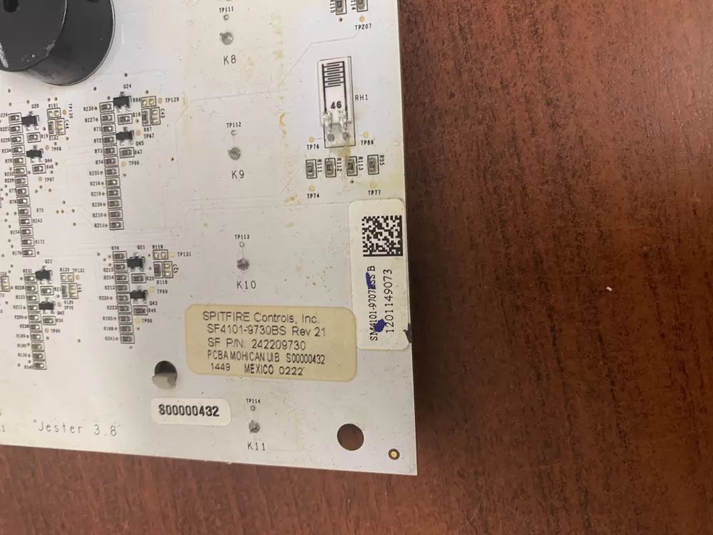 Frigidaire AP6285796 Refrigerator Control Board Display AZ47380 | BK582