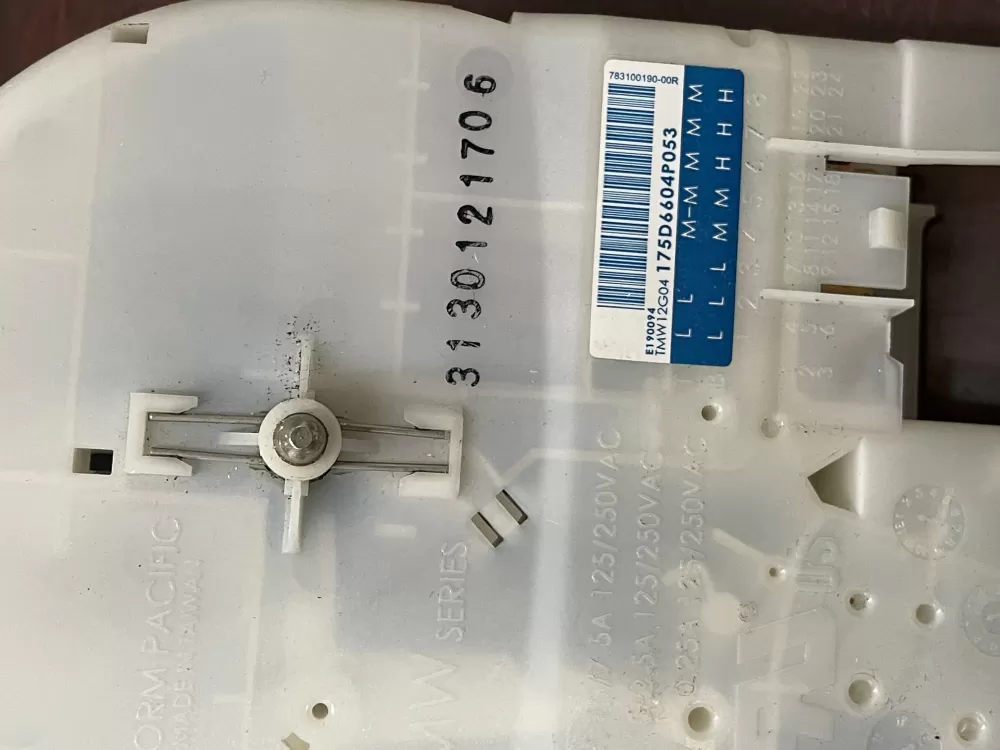 GE WH12X10527 175D6604P053 Washer Timer AZ31520 | KM124