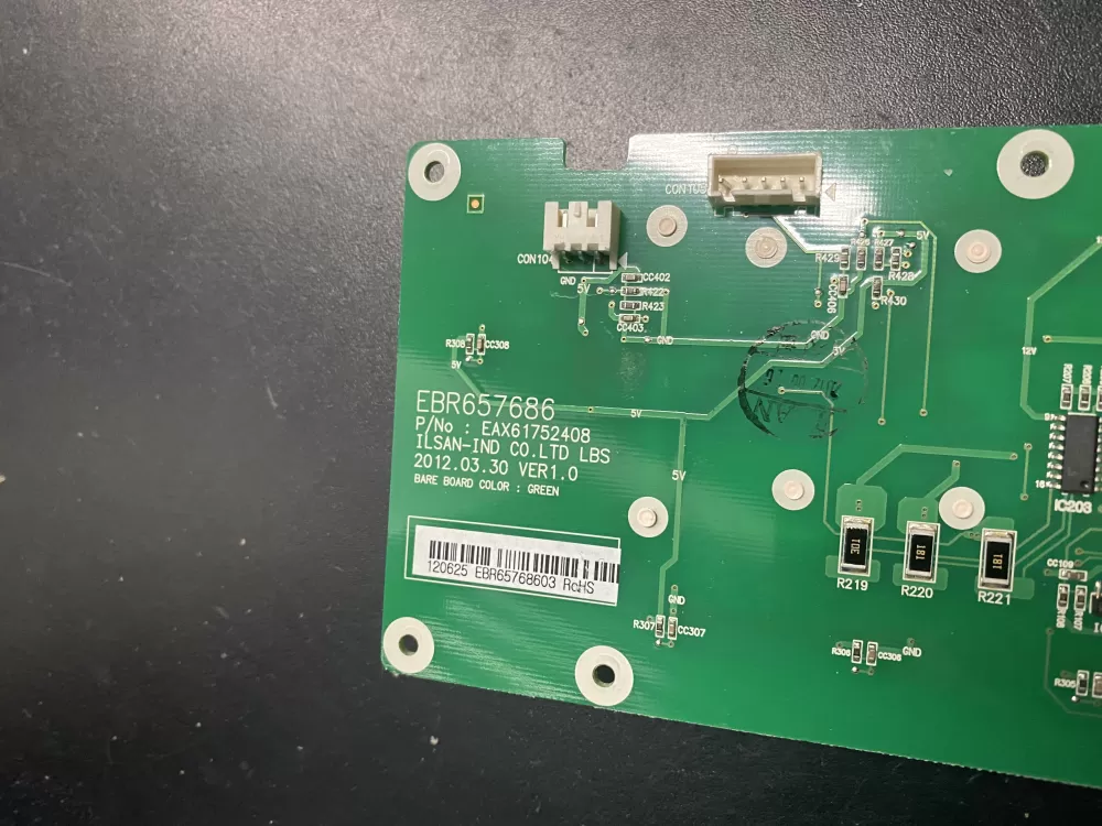 LG Kenmore EBR65768603 Refrigerator Control Board Dispenser AZ23153 | BK662