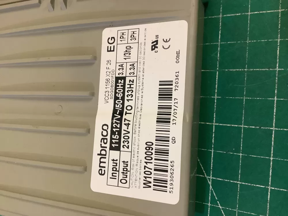 Whirlpool 519306265  Control Board Embraco Product Embraco AZ197022 | NR2753