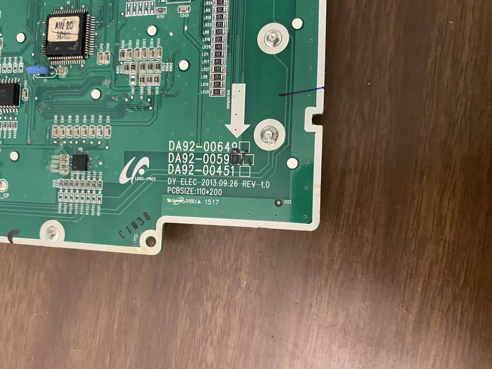 Samsung DA92-00596A Refrigerator Dispenser Control Board AZ96159 | BK1635