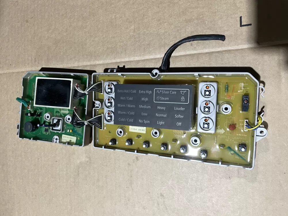Samsung DC92-00130A  DC92-00125A Washer UI Control Board